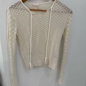 See By Chloe Cream V-Neck Sweater